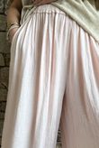 Cyril Crinkelle Wide Leg Pant Seashell